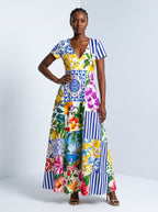 "Kisiwa" Short Sleeve Maxi Dress