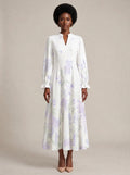 "Urujuani" Long Puff Sleeve Dress