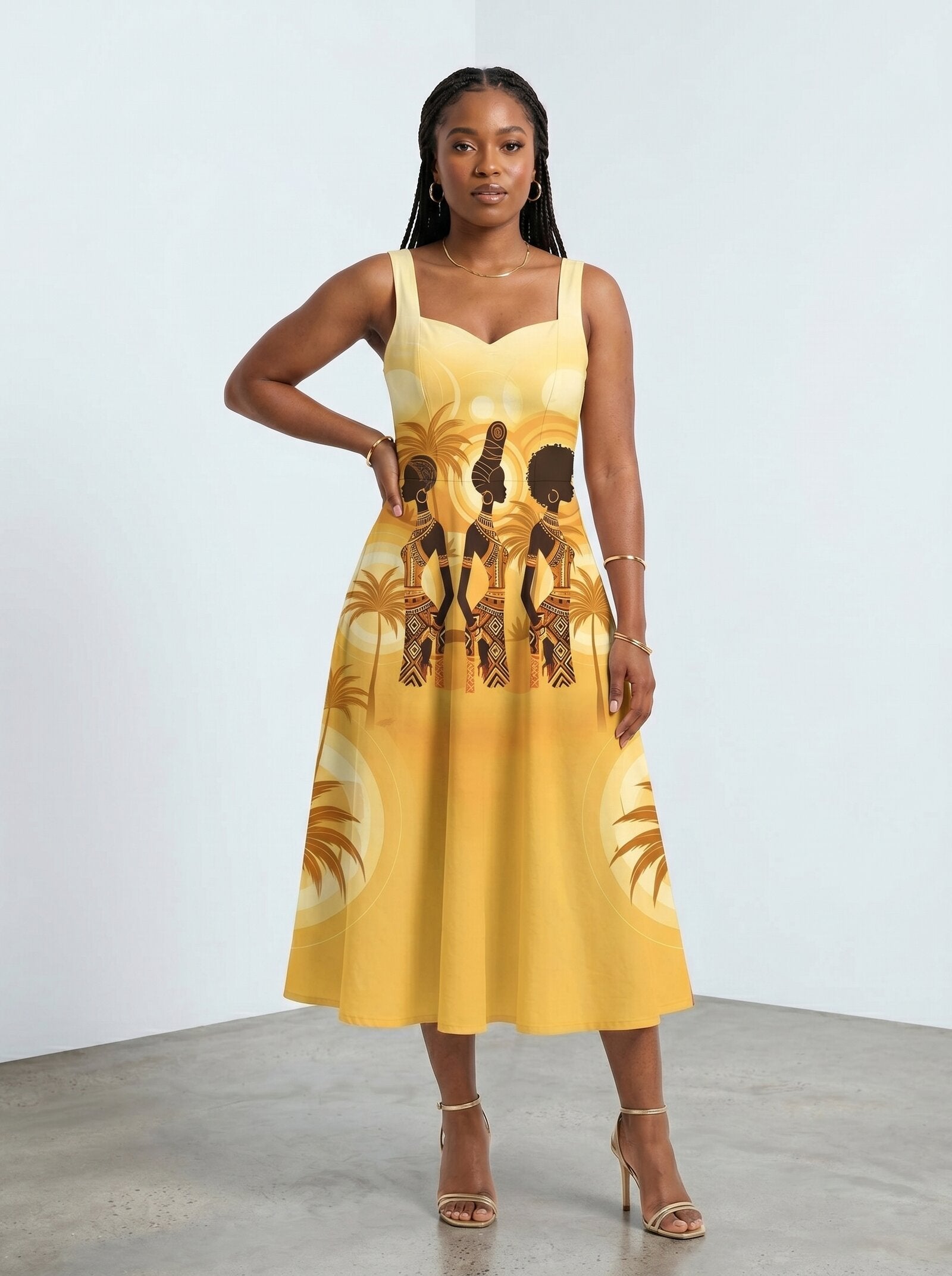 Ancestral Flame Corset Dress