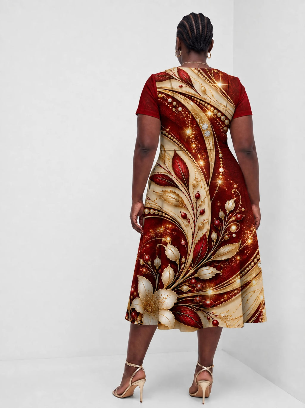 "Hariri" Sweetheart Midi Dress Promo