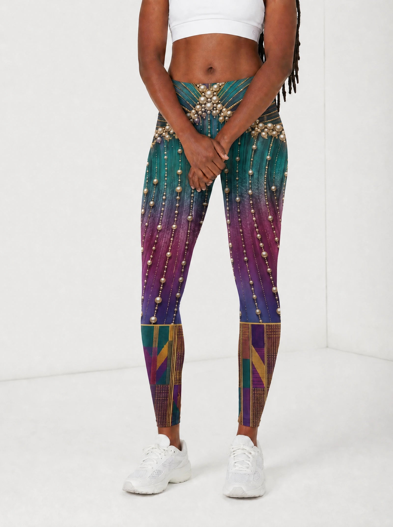 "Lulu" Leggings — front view on model