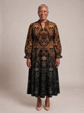 "Fuvu" Halloween Long Puff Sleeve Dress