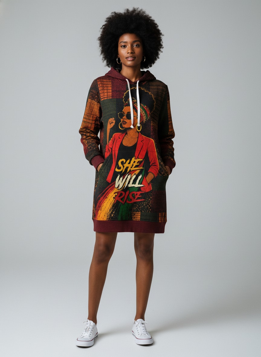 "Inuka" Hoodie Dress