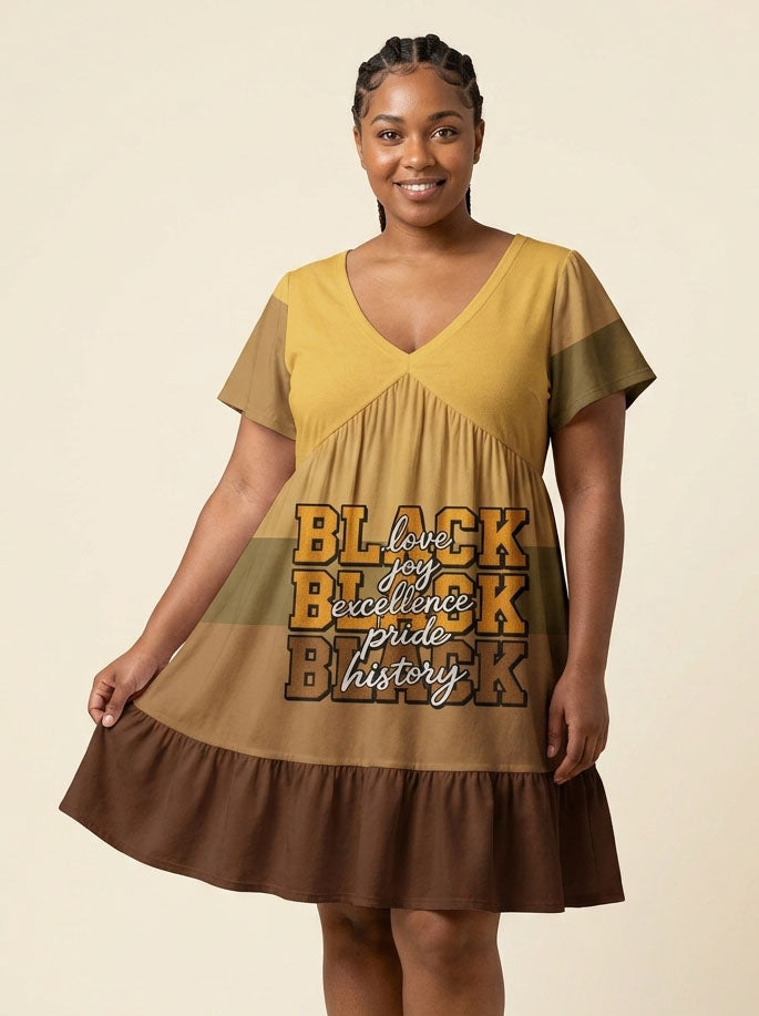 Black Excellence Floral Dress