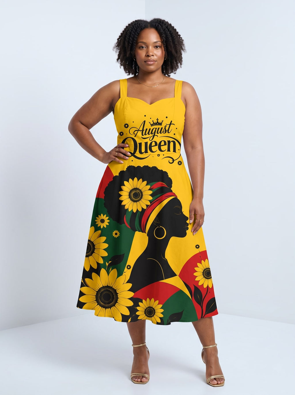 "August Queen Sunflower" Corset Dress