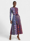 "Oshun Zamani" Long Sleeve Midaxi Dress