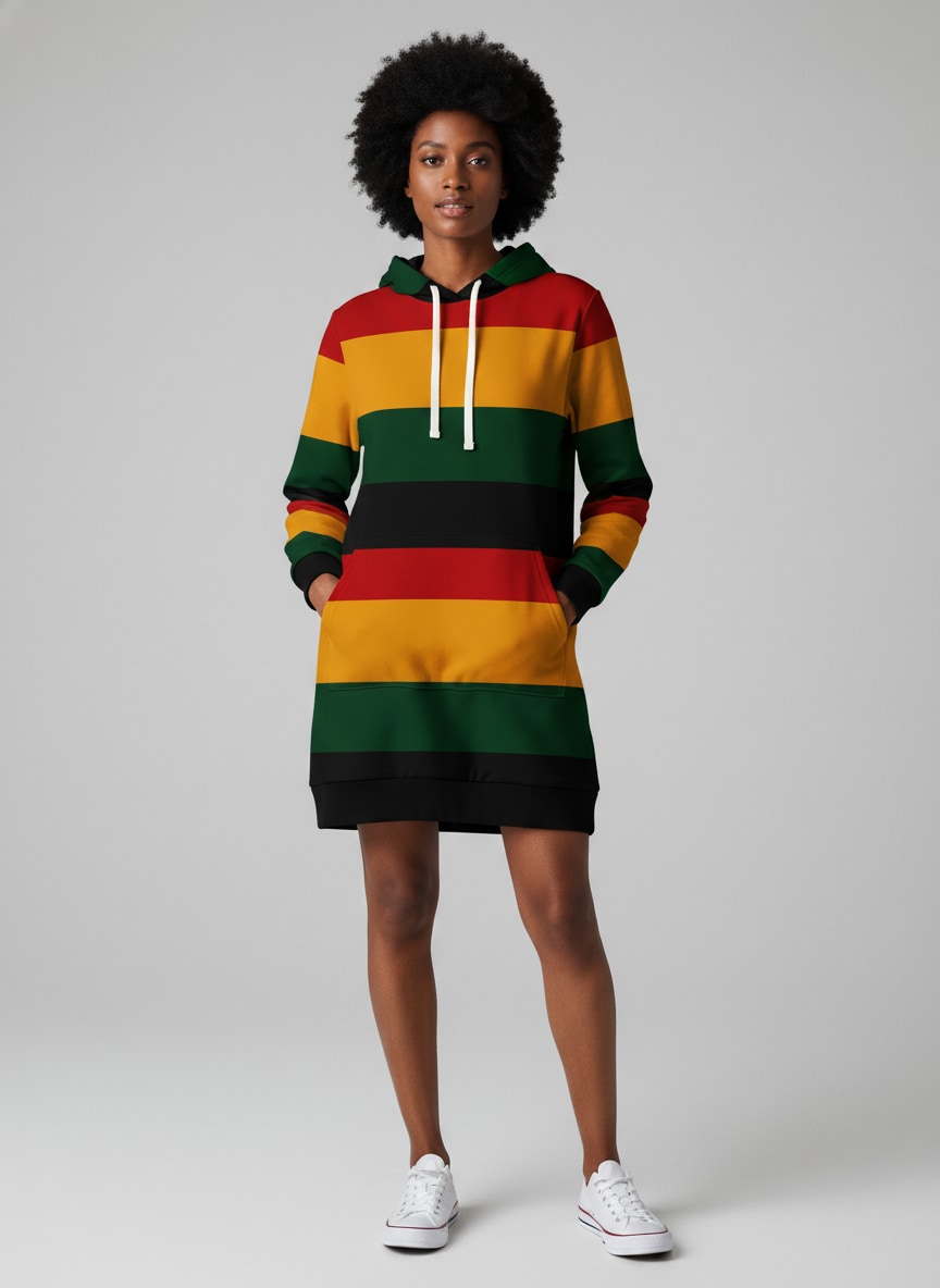 "Accra" Hoodie Dress