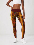 Melanin Radiance Leggings — front view on model