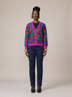 "Rangi" Cardigan — front view on model