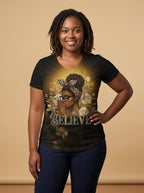 "Imani" V-Neck T-Shirt