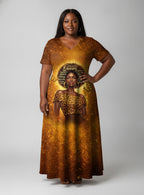 "Affirmed" Short Sleeve Maxi Dress