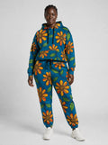 "Kitalu" Teal Poppy Hoodie & Jogger Set