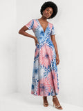 "Samawati" Short Sleeve Maxi Dress