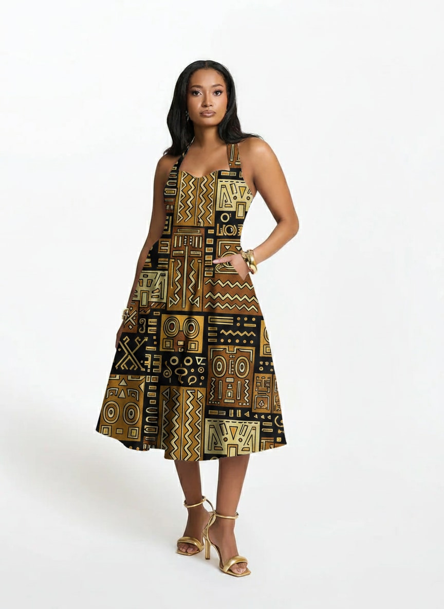 "Sankofa" Corset Dress