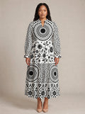 "Mwanga" Long Puff Sleeve Dress