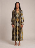 "Fataki" Long Puff Sleeve Dress