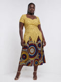 "Adhama" Sweetheart Midi Dress Promo