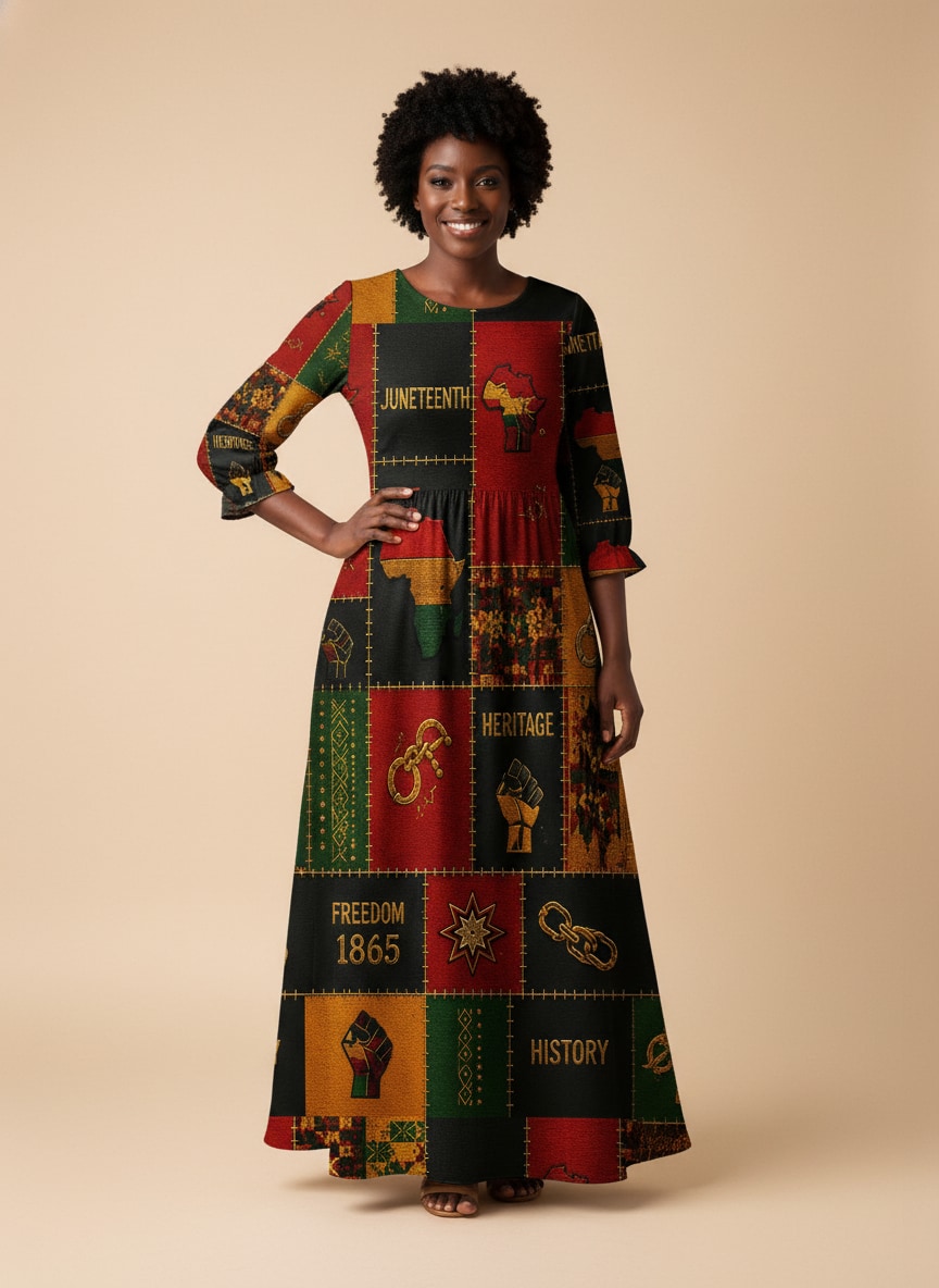 "Kumbuka" Long Sleeve Maxi Dress