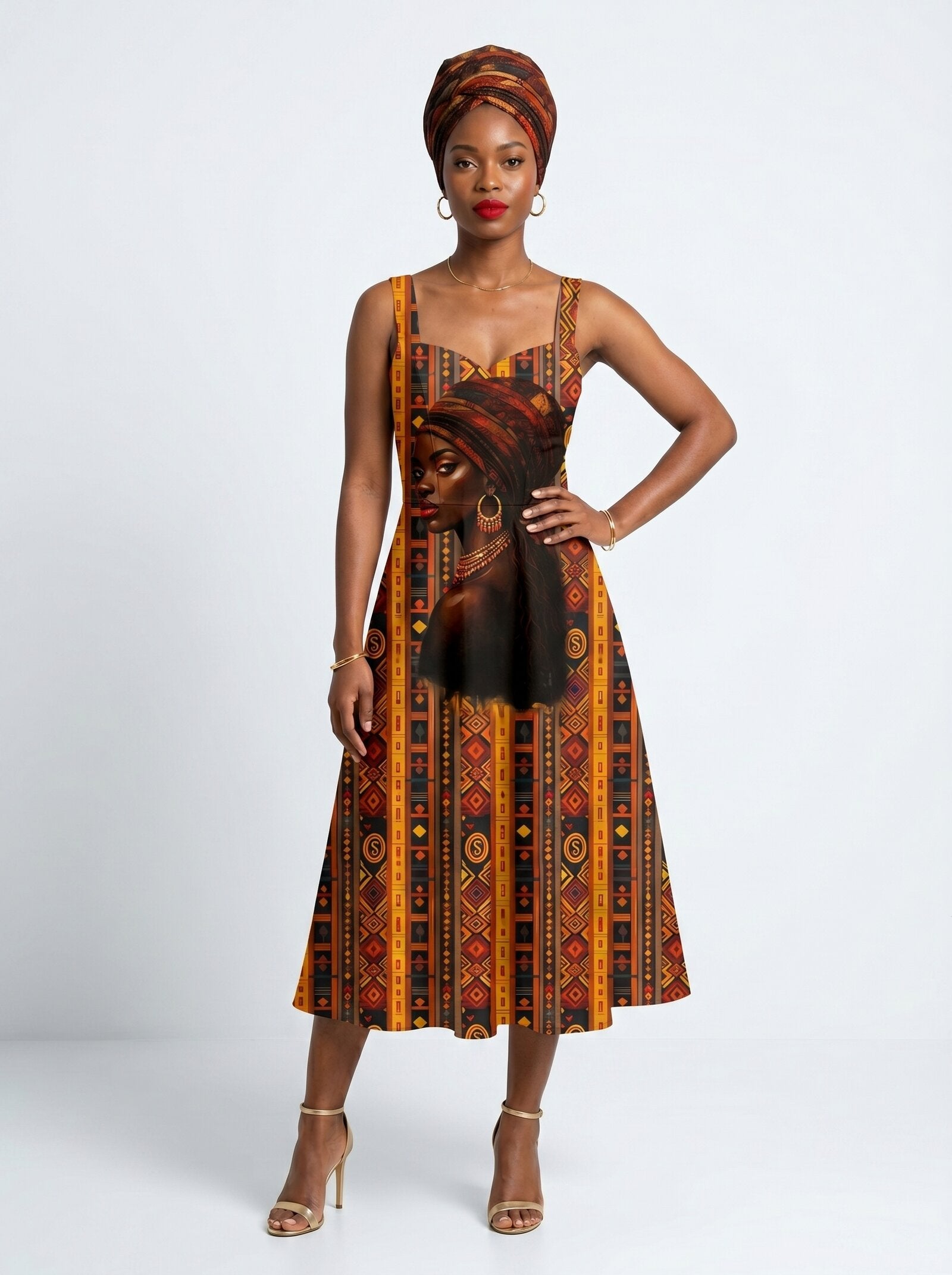 Melanin Radiance Corset Dress