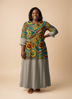 "Taji" Long Sleeve Maxi Dress