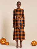 "Zulia" Halloween Long Sleeve Midaxi Dress