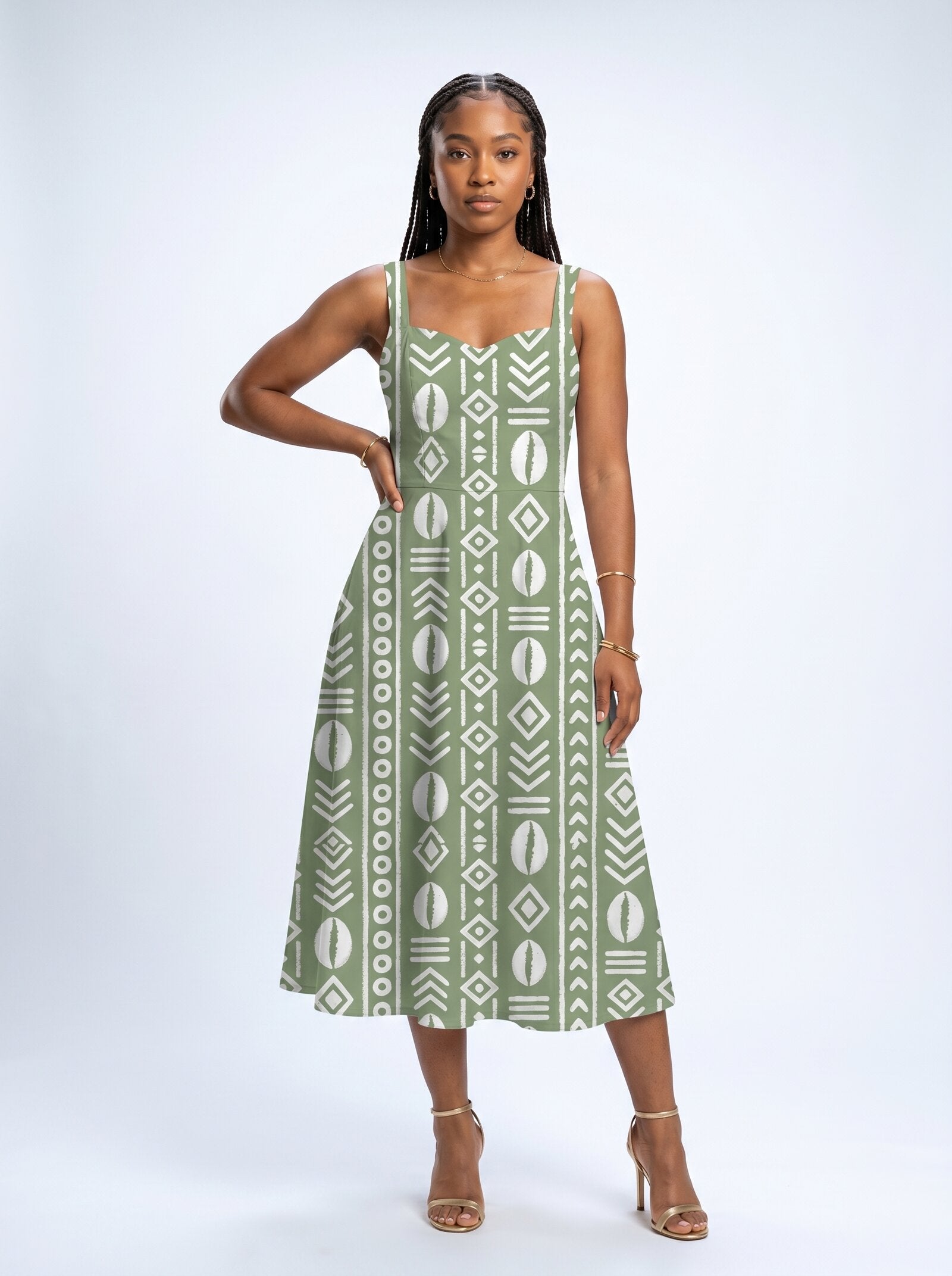 Oshun Verde Corset Dress