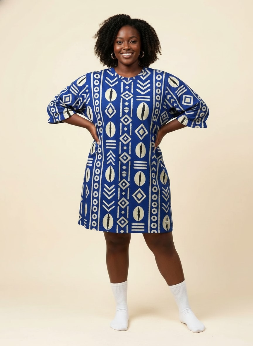 "Oshun" Royal Blue Sleep Tee