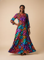 "Rangi" Long Sleeve Maxi Dress