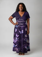 "Nyamekye" Short Sleeve Maxi Dress