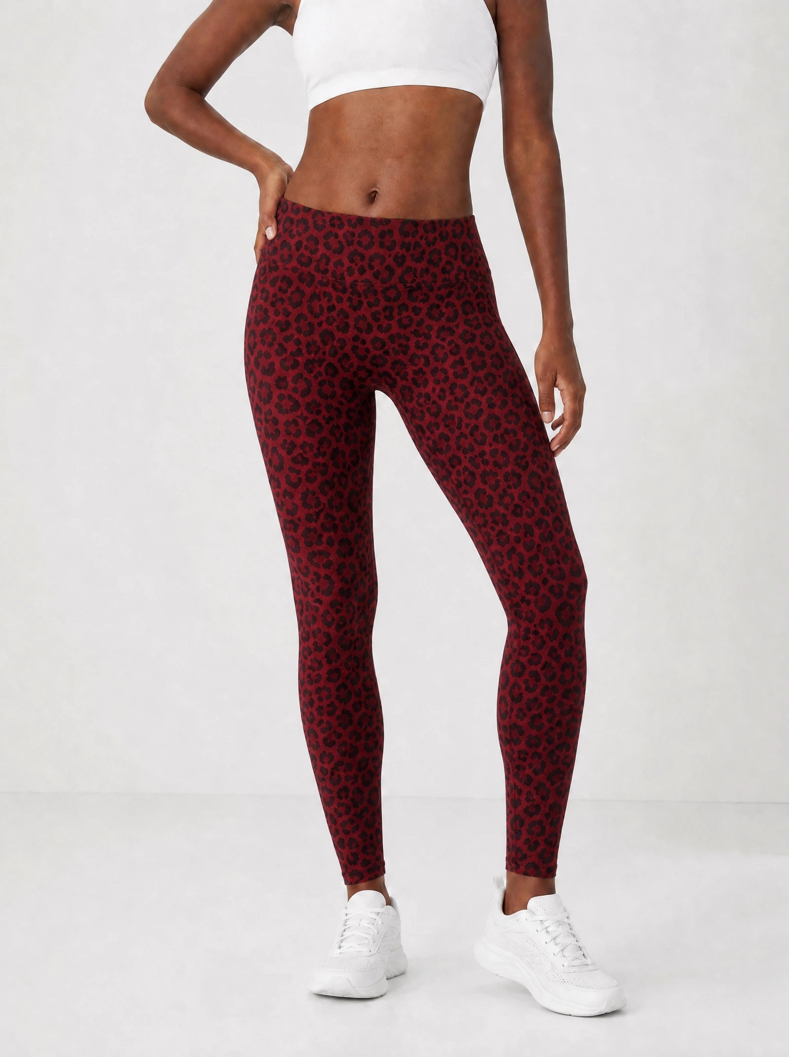 "Unstoppable" Leggings — front view on model