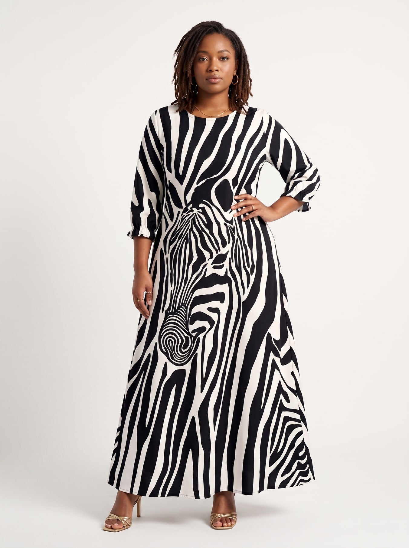 "Punda" Long Sleeve Maxi Dress