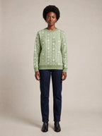 "Oshun Verde" Sweatshirt — front view on model