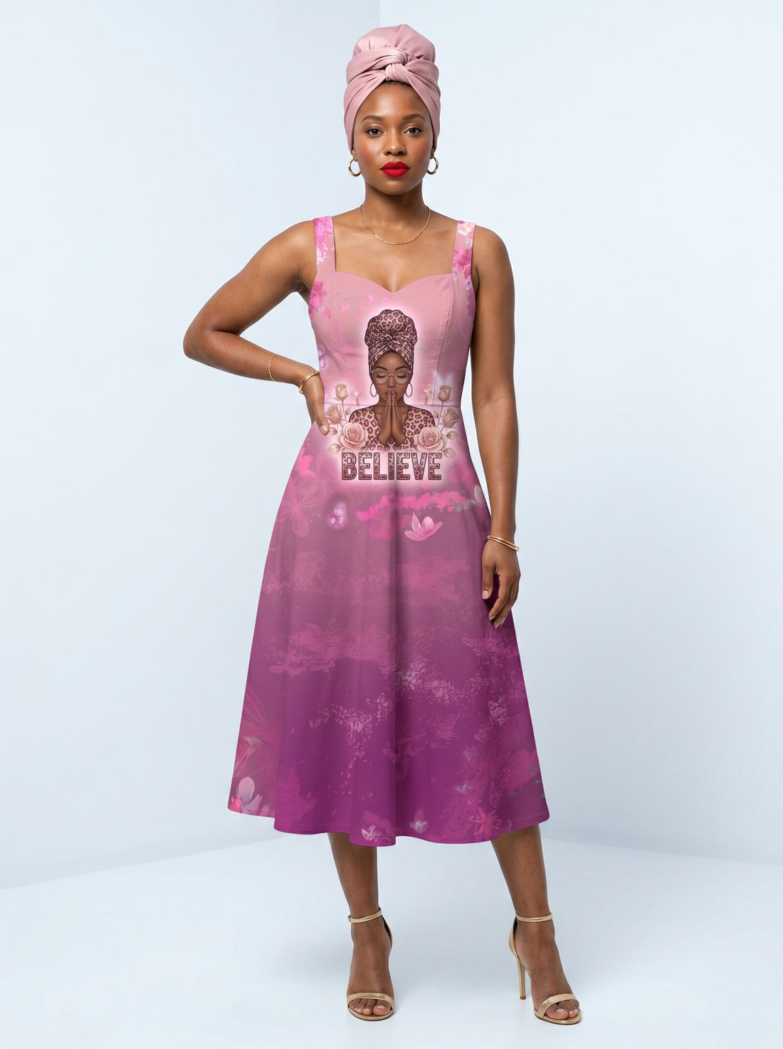 "Imani" Wild Rose Corset Dress