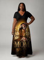 "Iyanu" Short Sleeve Maxi Dress