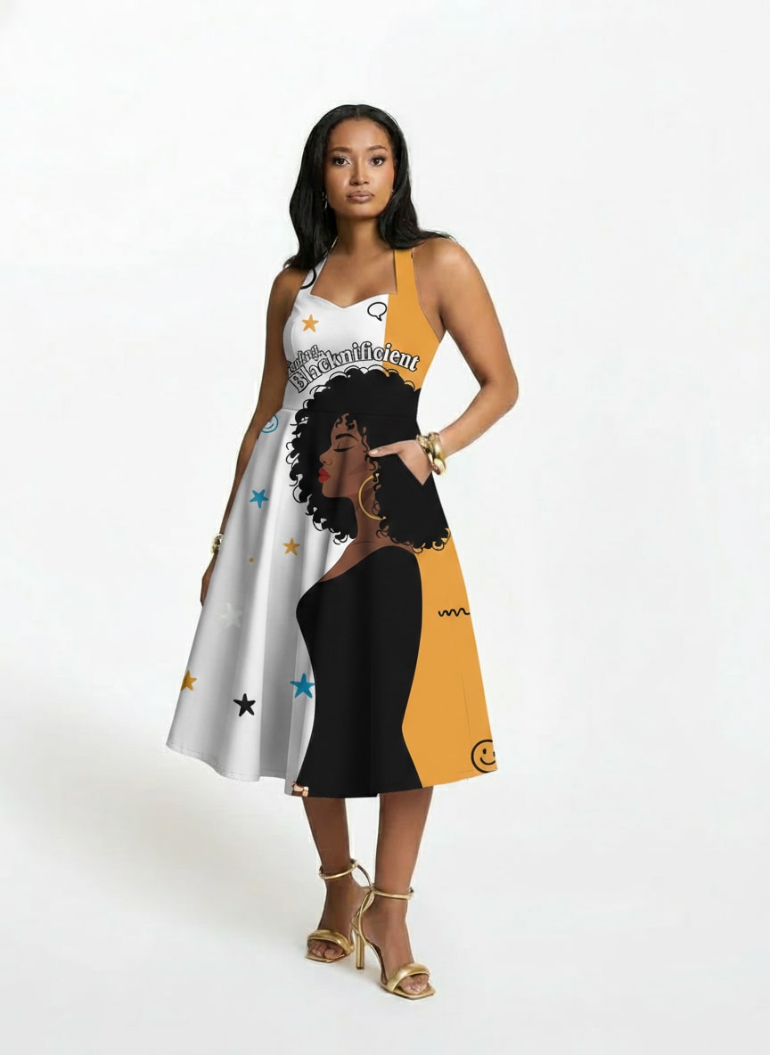 Feeling Blacknificient Corset Dress