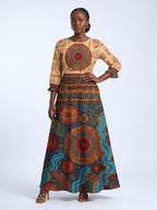 "Mto" Long Sleeve Maxi Dress