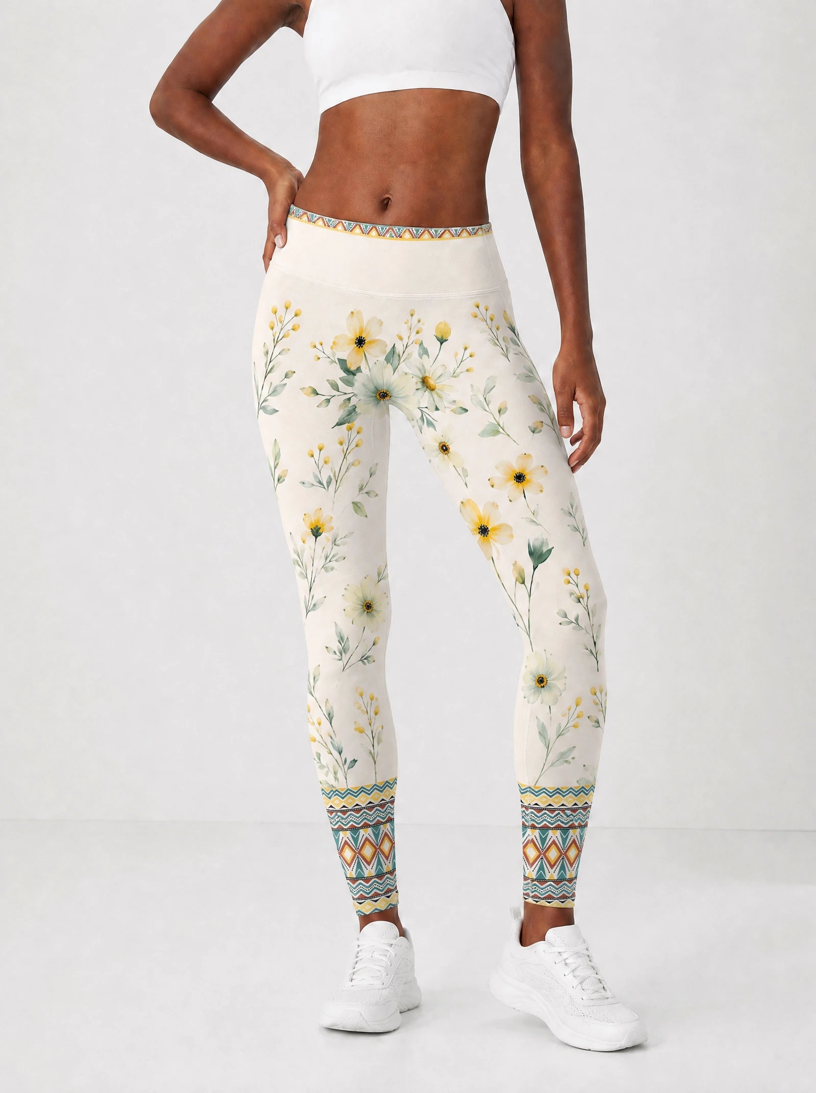 "Alizeti" Leggings — front view on model