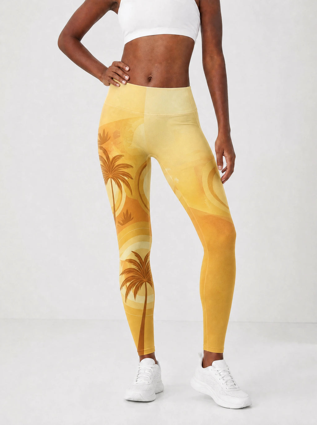 Ancestral Flame Leggings — front view on model