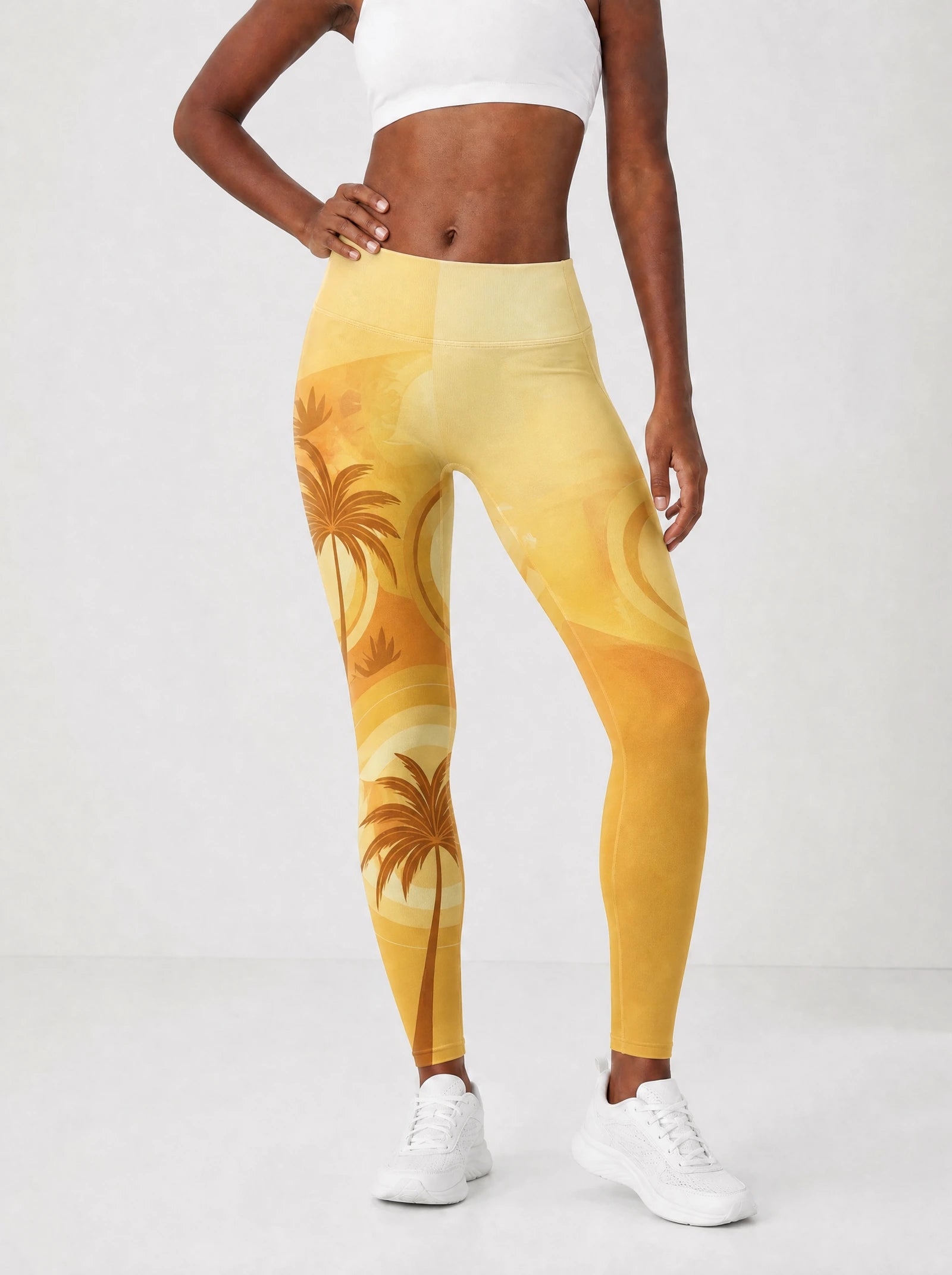 Ancestral Flame Leggings — front view on model