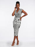 "Mwanga" Cap Sleeve Midi Dress Promo