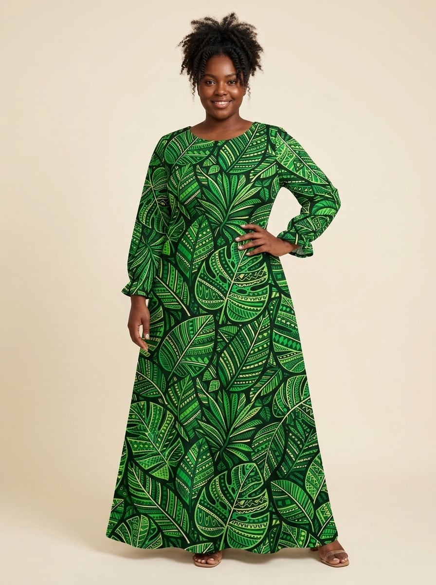 "Asili" Emerald Long Maxi Dress & Leggings Deal