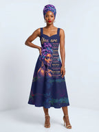 Blue Orchid Corset Dress