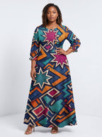 "Nuru" Long Sleeve Maxi Dress