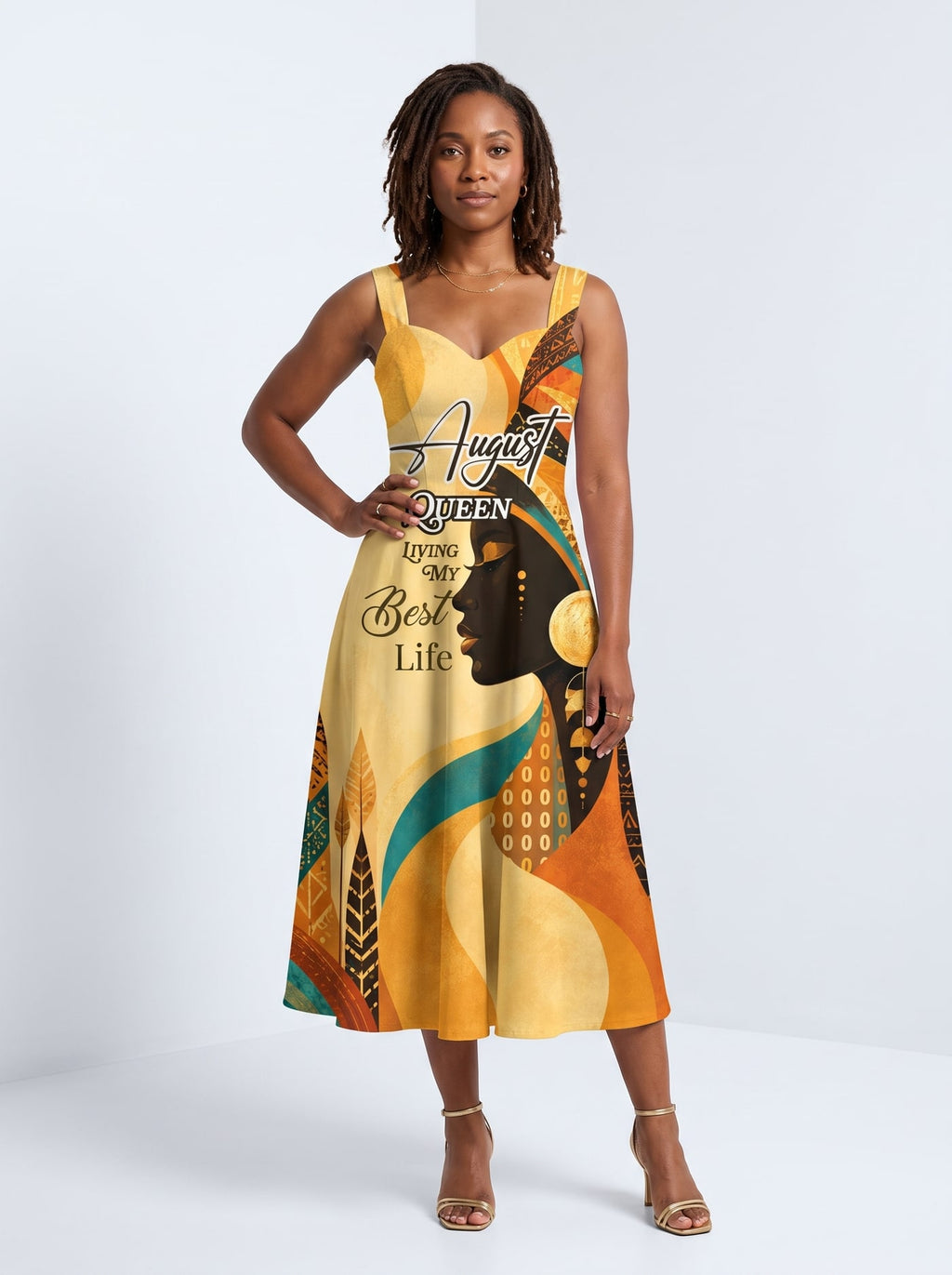 "August Queen Best Life" Corset Dress