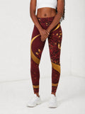 "August Girl Roses" Leggings