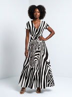 "Punda" Short Sleeve Maxi Dress