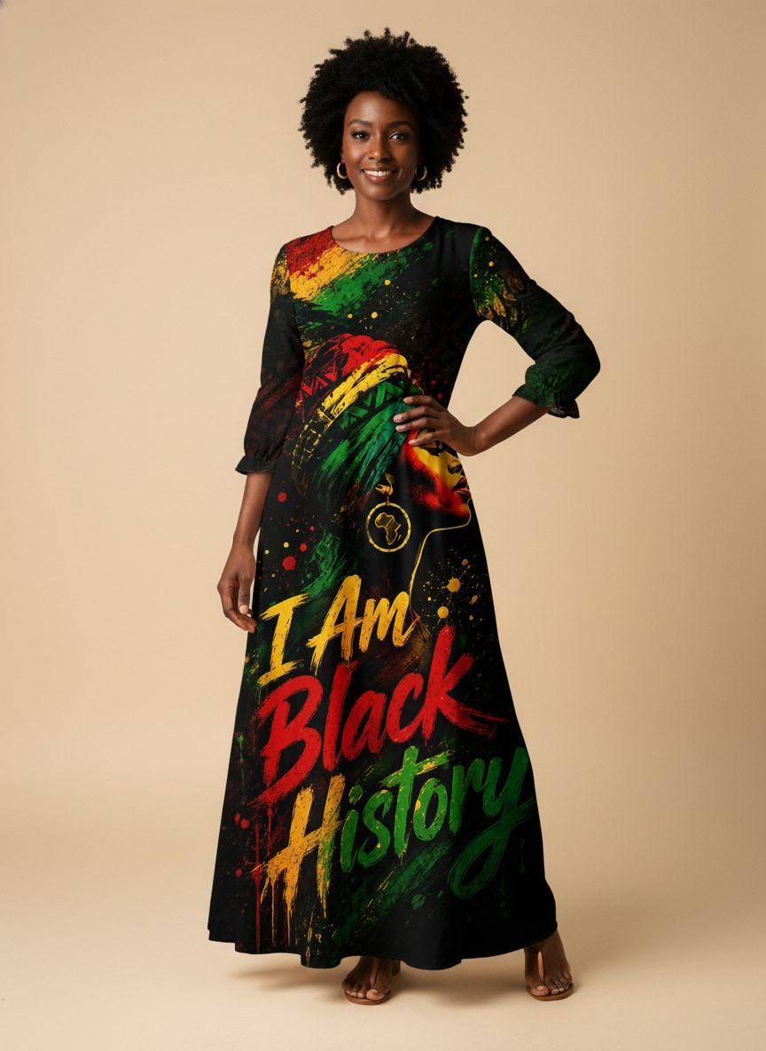 "Enzi" Long Sleeve Maxi Dress
