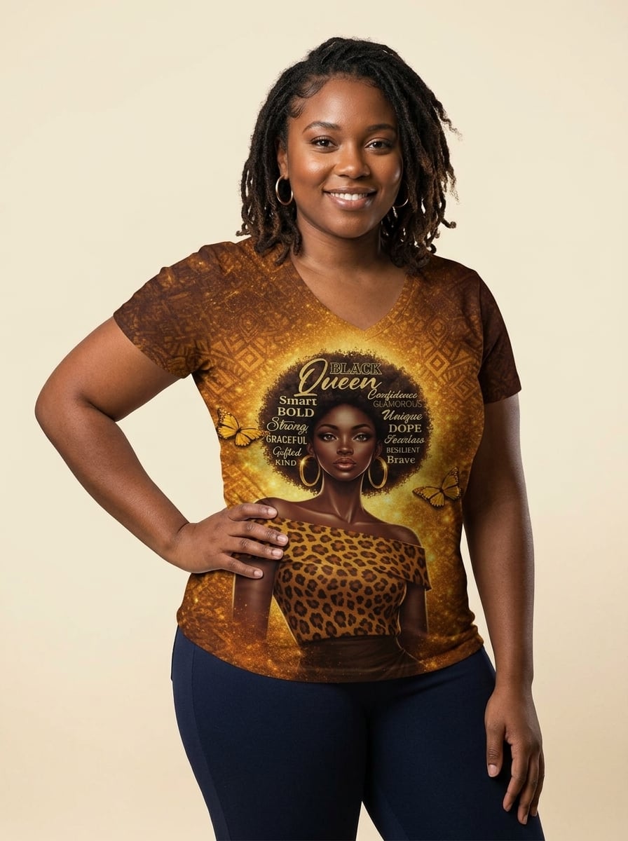 "Amara" V-Neck T-Shirt