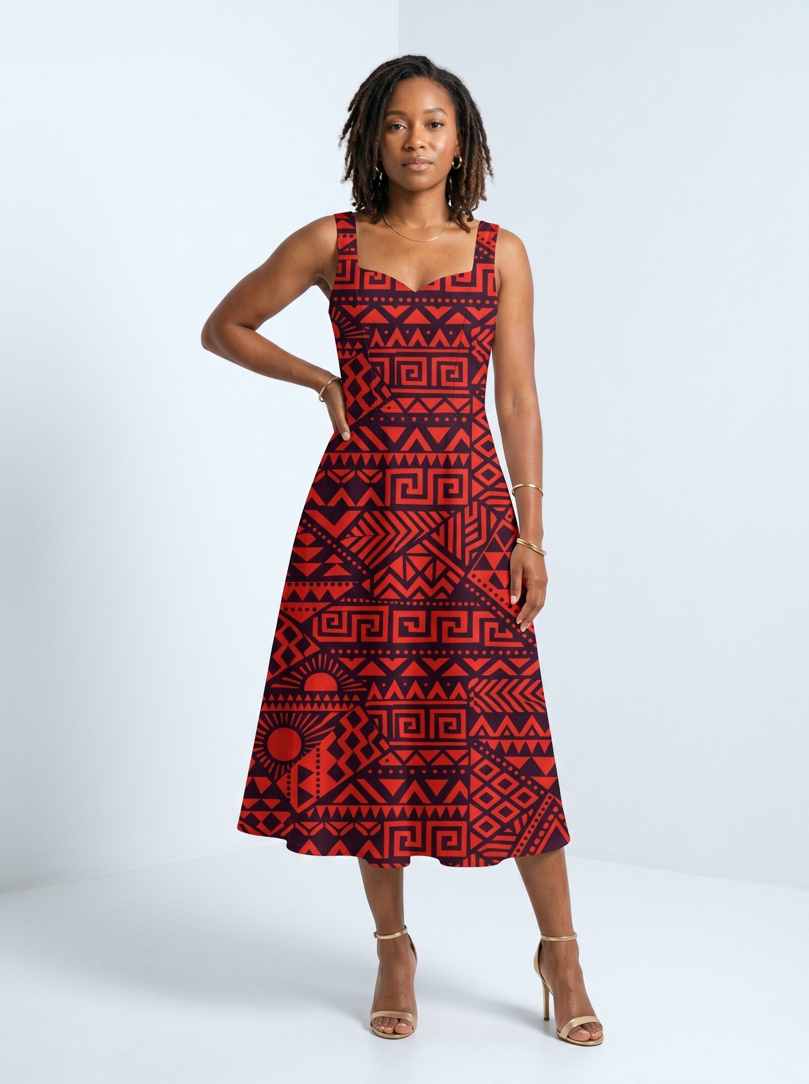 "Shaka" Burgundy Corset Dress