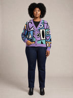 "Sanaa" Cardigan — front view on model